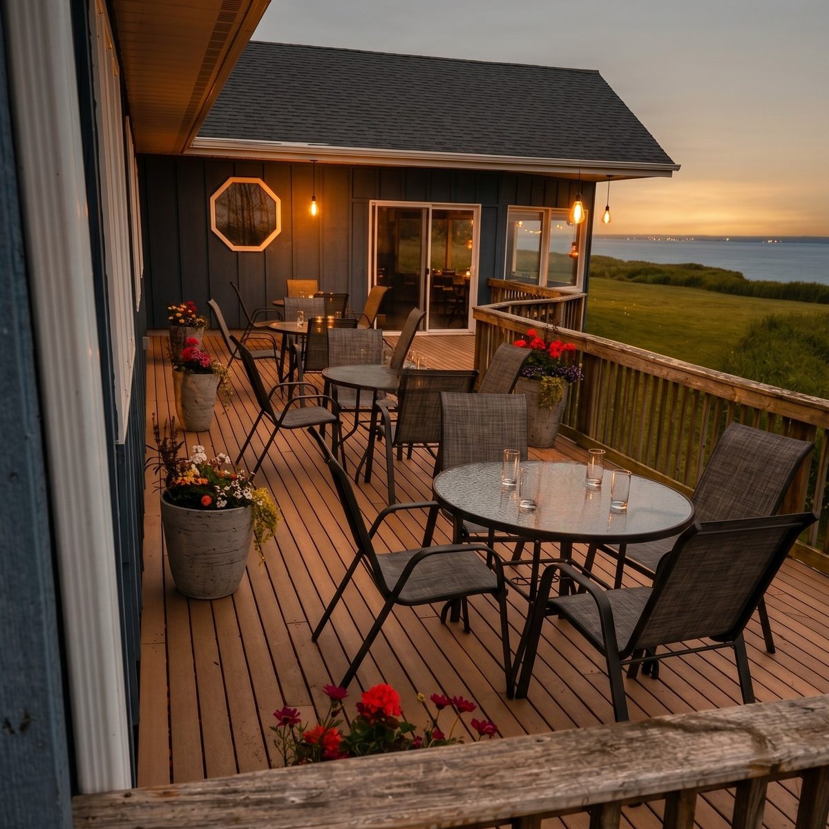 Lakeside Cocktails and Relaxed Atmosphere